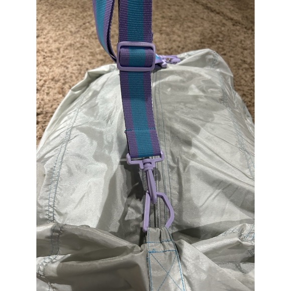 American Girl Sleeping Bag Sleepover Packable Lightweight Blue Gray Floral‎ - Picture 12 of 12